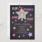 Tumble, Jump & Play Gymnastics Birthday Kaart (Voorkant)