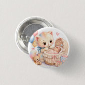 Tumble Watercolor Knop Ronde Button 3,2 Cm (Voorkant /achterkant)