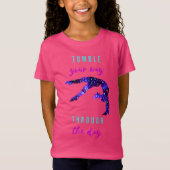 Tumble Your Way Through the Day Gymnastics T-shirt (Voorkant)
