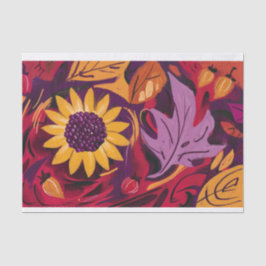 Tumbleflower, rustieke geschilderde herfst Zonnebl Tissuepapier