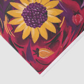 Tumbleflower, rustieke geschilderde herfst Zonnebl Tissuepapier (Detail)