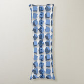 Tumblende dozen blauwe bodykussen lichaamskussen (Voorkant Verticaal)