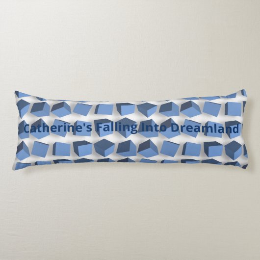 Tumblende dozen blauwe bodykussen lichaamskussen (Voorkant)