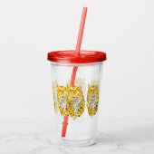 Tumbler: Baby snede Acryl Drinkbeker (Achterkant)