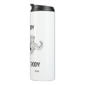 Tumbler: Bezig lichaam/krachtig lichaam Thermosbeker (Geroteerd rechts)