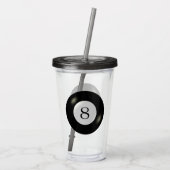 Tumbler - Billiards - 8 bar Acryl Drinkbeker (Achterkant)