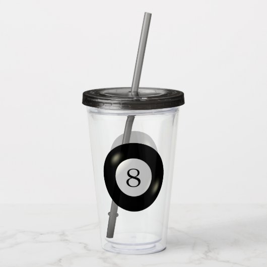 Tumbler - Billiards - 8 bar Acryl Drinkbeker (Achterkant)