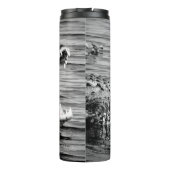 Tumbler Black & White Alligator & Cheesecake Thermosbeker (Achterkant)