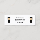 Tumbler Care Instructies Logo toevoegen Mini Visitekaartje (Voorkant)