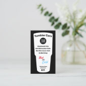 Tumbler Care Instructies Logo toevoegen Visitekaartje (Staand voorkant)