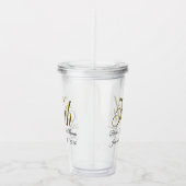 Tumbler - Gepersonaliseerd 50ste Jubileum voor bru Acryl Drinkbeker (Rechts)