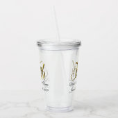 Tumbler - Gepersonaliseerd 50ste Jubileum voor bru Acryl Drinkbeker (Links)