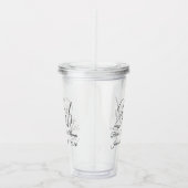 Tumbler - Gepersonaliseerde 25ste bruiloft Jubileu Acryl Drinkbeker (Rechts)