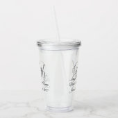 Tumbler - Gepersonaliseerde 25ste bruiloft Jubileu Acryl Drinkbeker (Links)