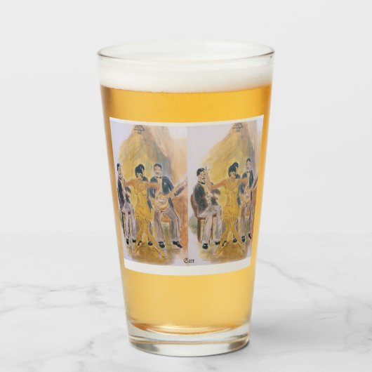Tumbler Glass Cup: Roaring Twenties (Voorkant gevuld)