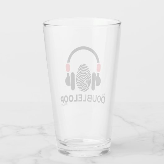 Tumbler Glass - Dubbele Loop Podcast (Achterkant)