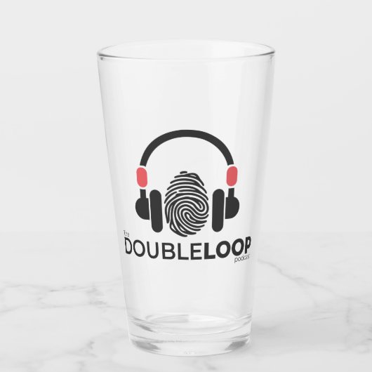 Tumbler Glass - Dubbele Loop Podcast (Voorkant)