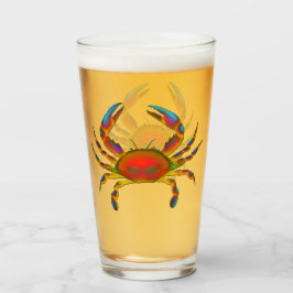 Tumbler Glass, rode oceaankrab