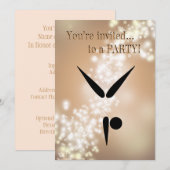 Tumbler Gymnast Gymnastiek Symbool Kaart (Voorkant / Achterkant)