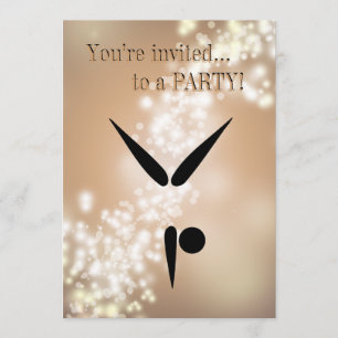 Tumbler Gymnast Gymnastiek Symbool Kaart