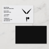 Tumbler Gymnast | Gymnastieksymbool eenvoudig Visitekaartje (Voorkant / Achterkant)