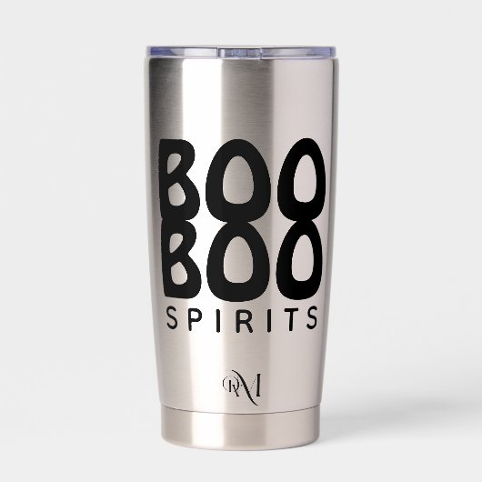 Tumbler : HALLOWEEN Boo Boo Spirits Geïsoleerde Drinkbeker (Achterkant)