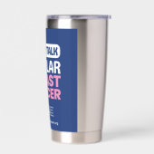Tumbler — Lobulair Borstkankerbewustzijnstour  Geïsoleerde Drinkbeker (Links)