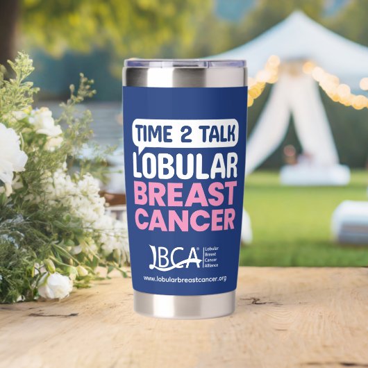 Tumbler — Lobulair Borstkankerbewustzijnstour  Geïsoleerde Drinkbeker (Bruiloft (Gedraaid)  )