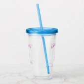 Tumbler met aangepaste naam voor vrijgezellenfeest acryl drinkbeker (Links)