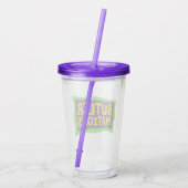 Tumbler met butlermaties acryl drinkbeker (Achterkant)
