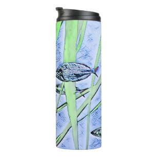 Tumbler met een zwemvisontwerp thermosbeker