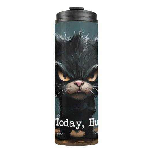 Tumbler met grappig kat ontwerp thermosbeker (Voorkant)
