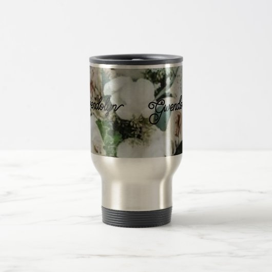 Tumbler met handvat, deksel en stro, roestvrij reisbeker (Center)