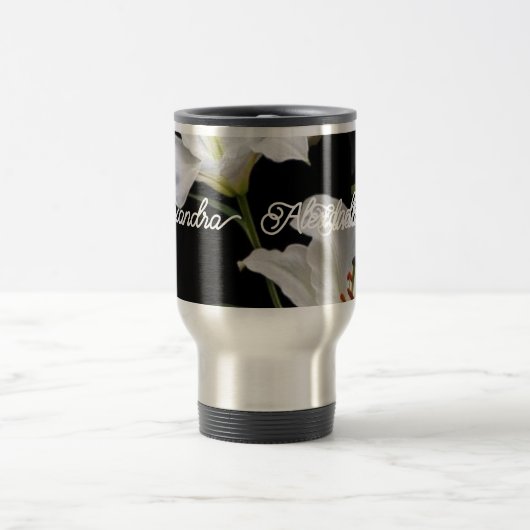 Tumbler met handvat, deksel en stro, roestvrij reisbeker (Center)