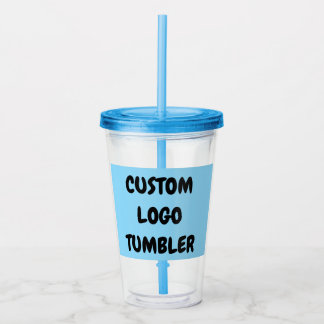 TUMBLER MET LOGO Acrylisch Geen minimum Acryl Drinkbeker