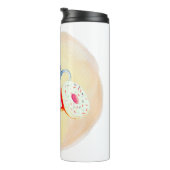 Tumbler met ontwerp voor koffie en donuts thermosbeker (Geroteerd rechts)