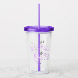 Tumbler moeder in liefde acryl drinkbeker