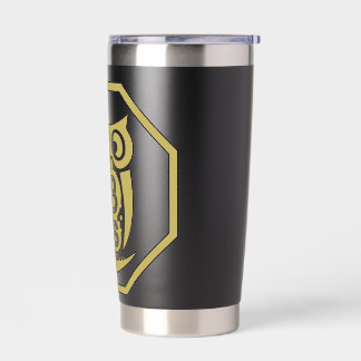 Tumbler Oude Gouden Kuif Geïsoleerde Drinkbeker