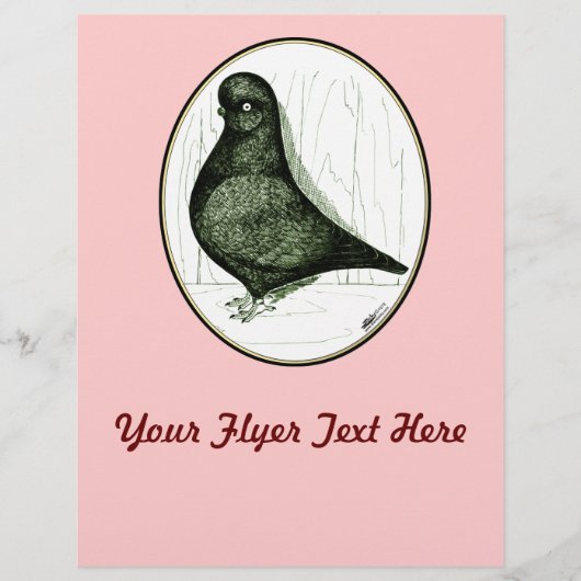 Tumbler Pigeon LFCL uit 1978 Flyer (Voorkant)