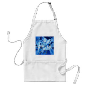 Tumbler Pigeons in Cerulean Blue Standaard Schort