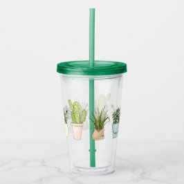 Tumbler Planten Acryl Drinkbeker