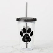 Tumbler - Puppy Paw Prints Acryl Drinkbeker (Voorkant)