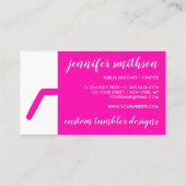 Tumbler-reisbureau Visitekaartje (Achterkant)