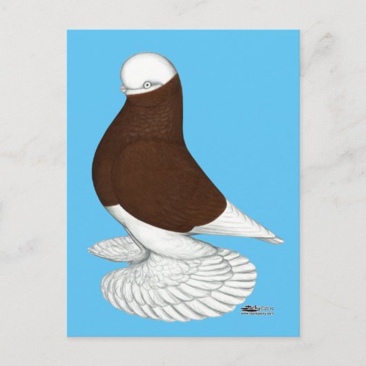 Tumbler: Rode moffe Bald Briefkaart (Voorkant)