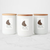 Tumbler: Rode moffe Bald Voedselcontainer Etiket (Flessen)