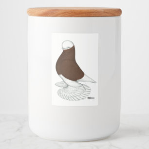 Tumbler: Rode moffe Bald Voedselcontainer Etiket