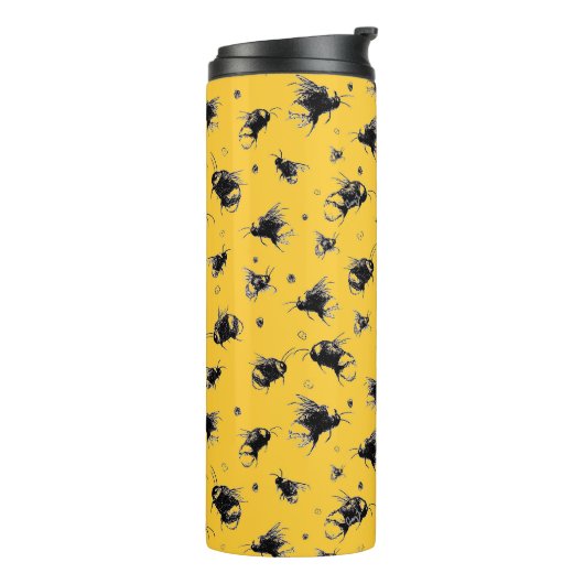 Tumbler – Schattigee bijenreismok voor Natuur lief Thermosbeker (Gedraaid links)