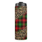 Tumbler Sublimation Design buffalo plaid Xmas Thermosbeker (Voorkant)