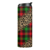 Tumbler Sublimation Design buffalo plaid Xmas Thermosbeker (Gedraaid links)