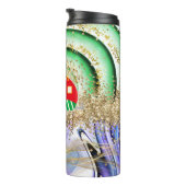 Tumbler Sublimation Design kamperen kleurrijk Thermosbeker (Geroteerd rechts)